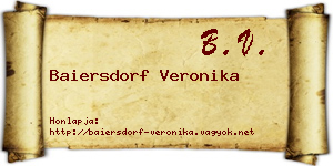 Baiersdorf Veronika névjegykártya